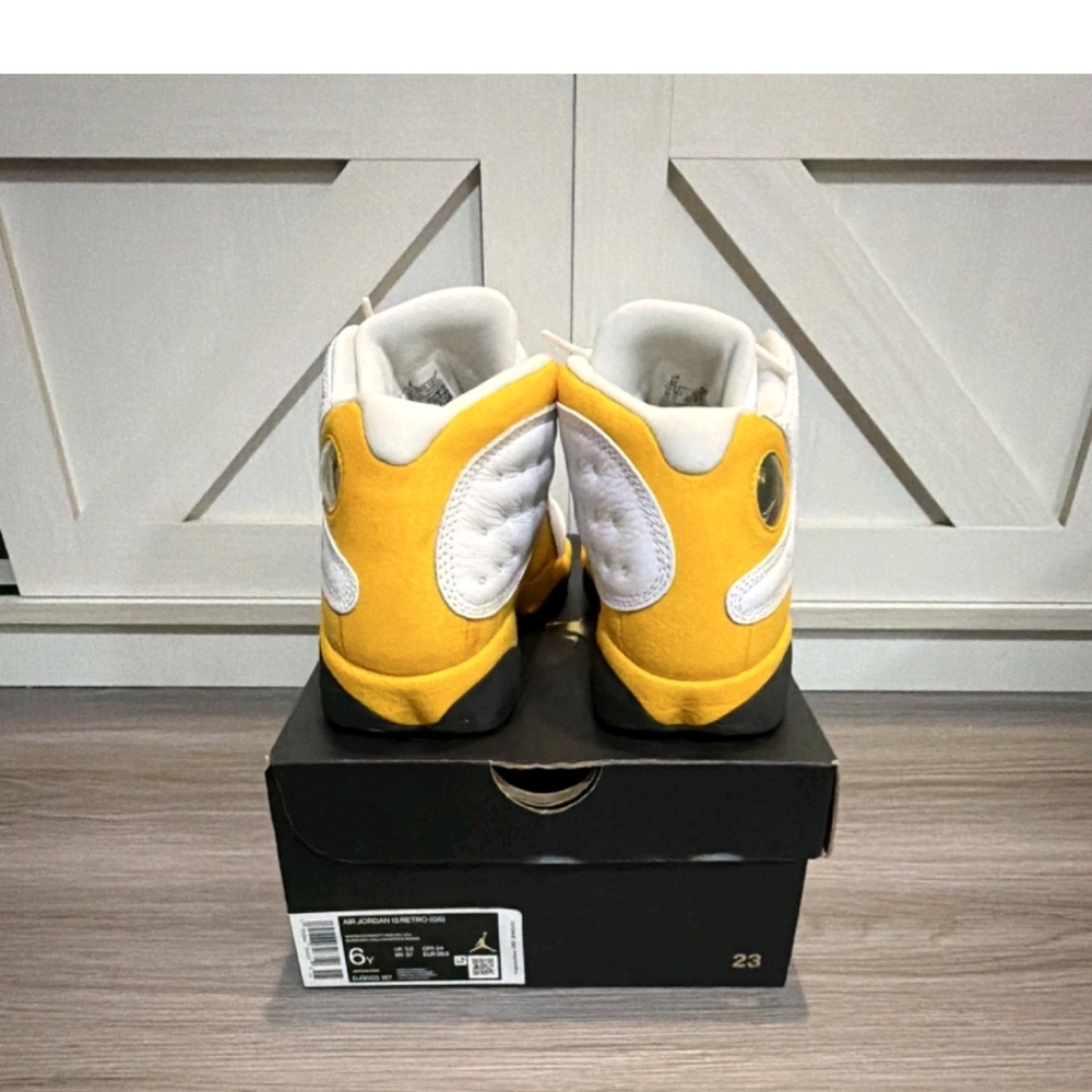 Size 6Y (GS) - Jordan 13 Retro Del Sol/Women's 7.5 Optional Excellent Worn Once - Picture 8 of 9